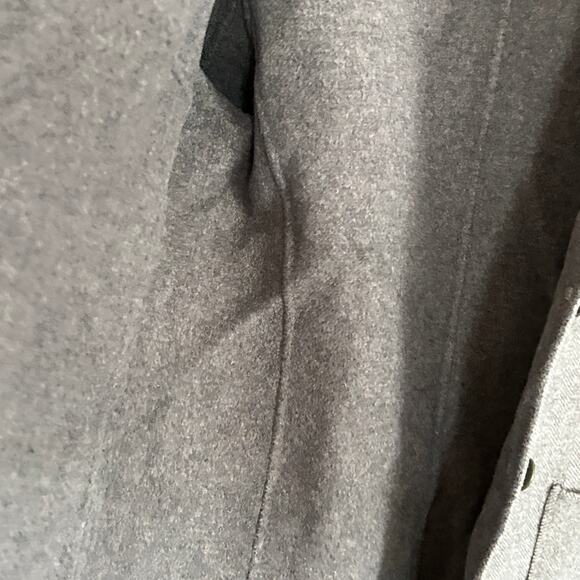 Brooks Brothers Wool Herringbone Over Coat XS 0 2 Gray Jacket Academia Capsule - Picture 5 of 8